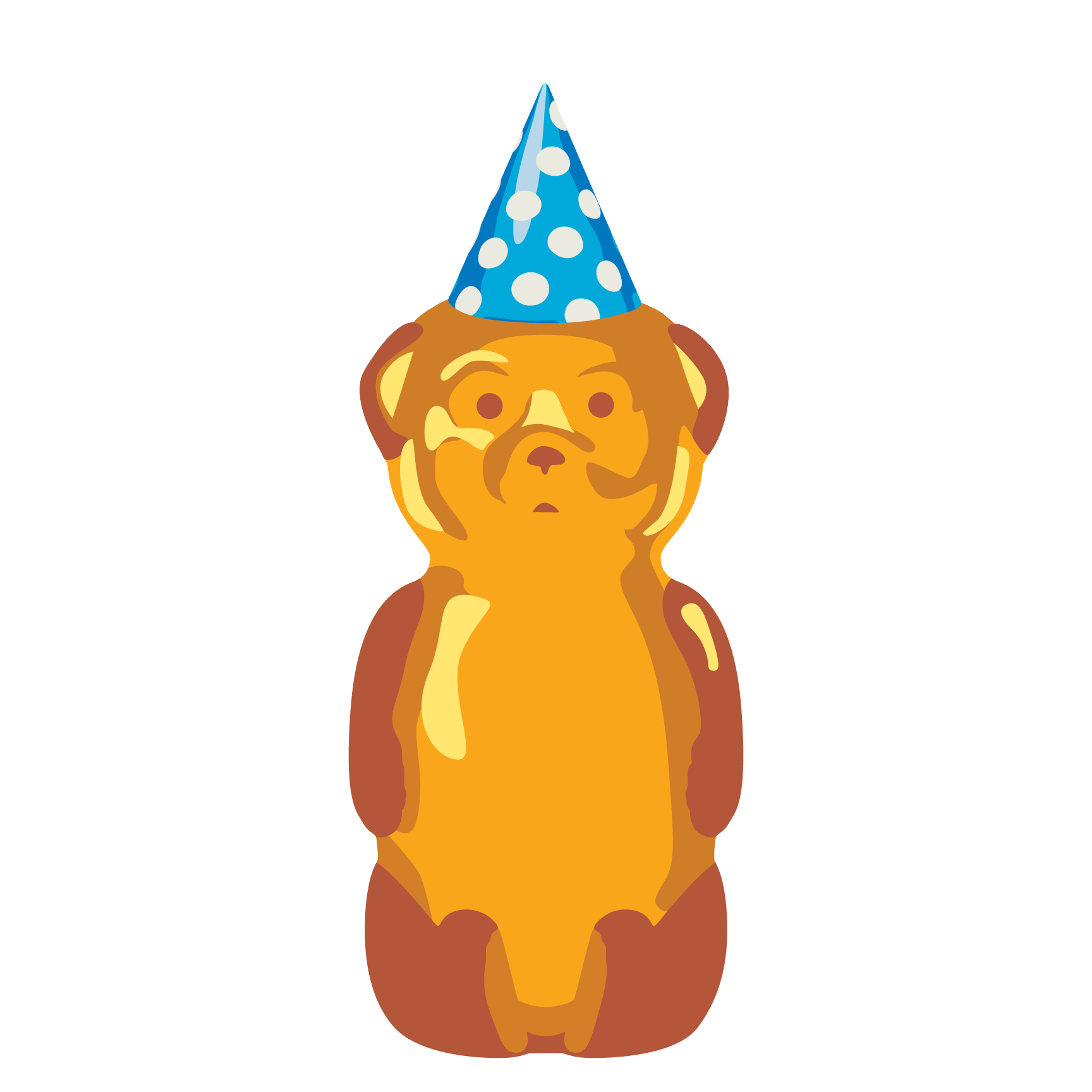 Blue Birthday Hat Bear